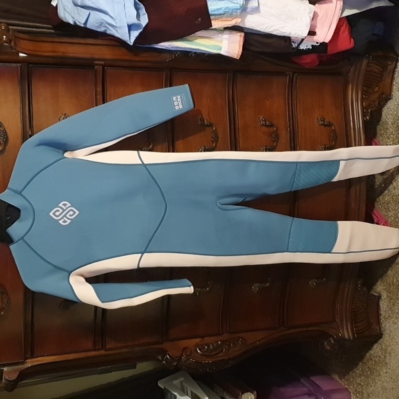 Seaskin Big Girls Seaskin Back Zip Full Wetsuit Sz 16 - Picture 2 of 4